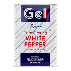 GEL Ground White Pepper - 16oz