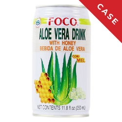Foco Aloe Vera Drink with Honey - 24x11.8 oz Case