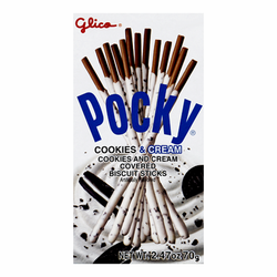 Glico Pocky Cookies & Cream Biscuit Sticks - 2.47oz