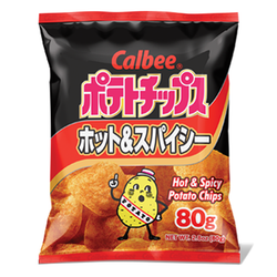 Calbee Hot & Spicy Potato Chips - 2.8oz