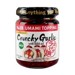S&B Chili Oil with Crunchy Garlic - 3.9oz