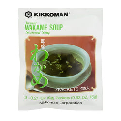 Instant Wakame Seaweed Miso Soup - Kikkoman KKM - 0.63oz