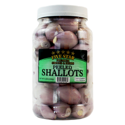 Peeled Shallots - 5LB Jar
