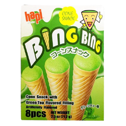 Hapi Bing Bing Green Tea Cone Snack - 2.5oz