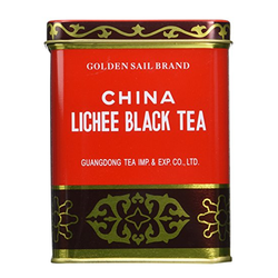 Lychee Black Tea Leaves - Golden Sail - 16oz