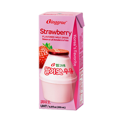 Strawberry Milk Drink - Binggrae - 6.8oz