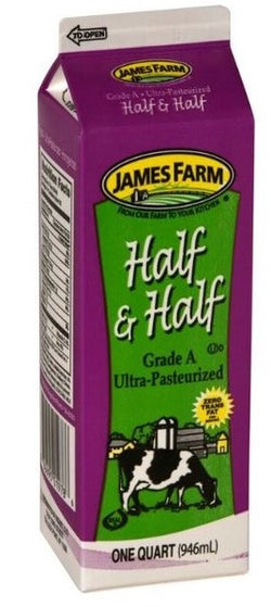 James Farm Half & Half - 1qt